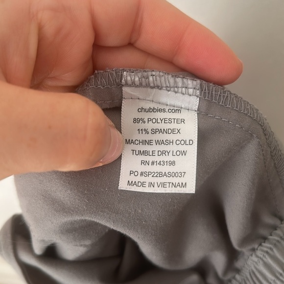 Chubbies Everywear - Performance Short medium grey World’s greyest 6” inseam - Picture 10 of 10